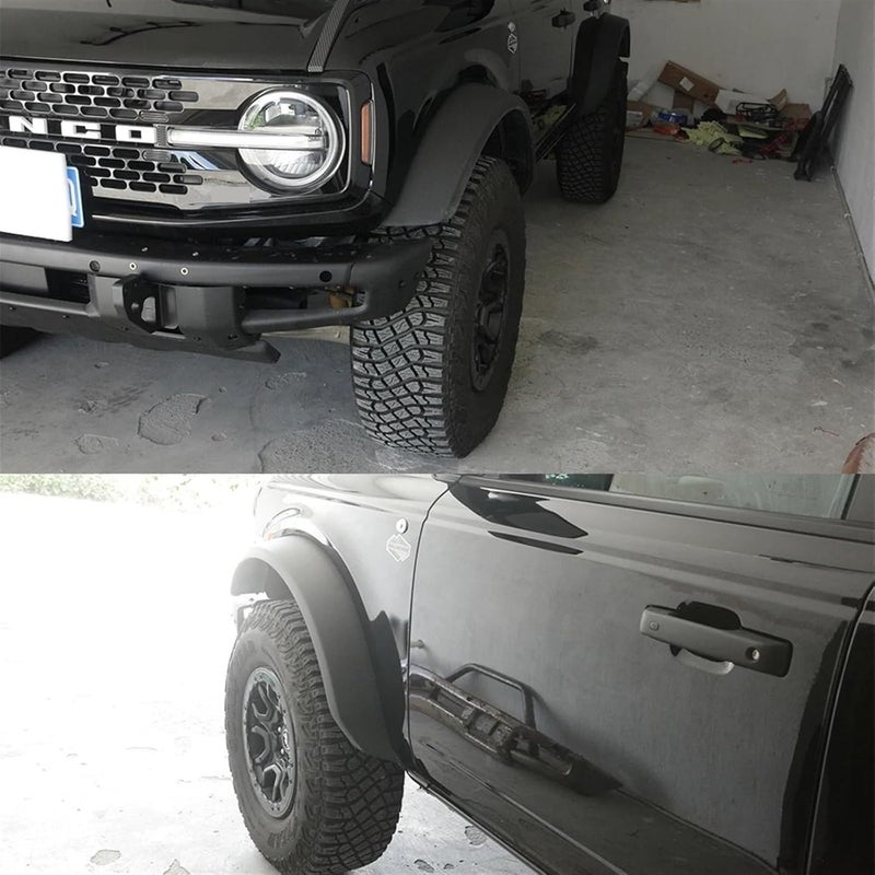 QASULER Fender Flare Mud Flaps for Ford Bronco - Image 5