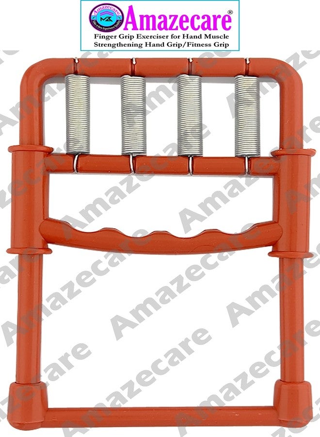 Amazecare Finger and Hand Grip Exerciser Physiotherapy Exerciser Quality Plastic Hand Grip/Fitness Grip (Red) - Image 2