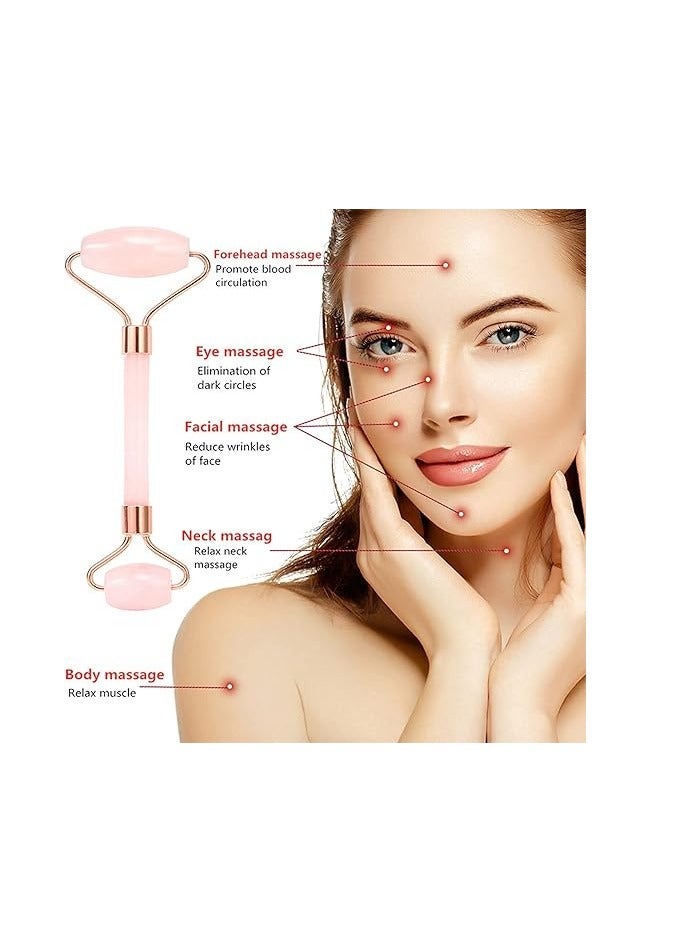 جهاز تدليك أسطوانة مزدوجة الرأس للعين والرقبة واسترخاء الوجه - Image 4