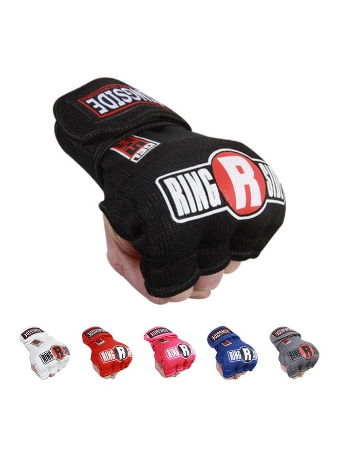 Ringside Quick Wrap Gel Shock Mma Boxing Hand Wraps Large Xlarge Black - Image 1