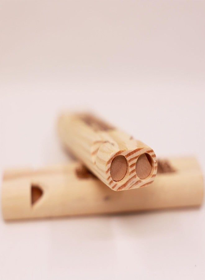 Fartime صفارة قطار خشبية من فارتايم، قطعتان، طول 5.75 بوصة، صفارة قطار خشبية للأطفال، هدايا للجوارب، هدايا حفلات القطار، صانعات الضوضاء، ديكورات أعياد الميلاد، إلخ. - Image 3