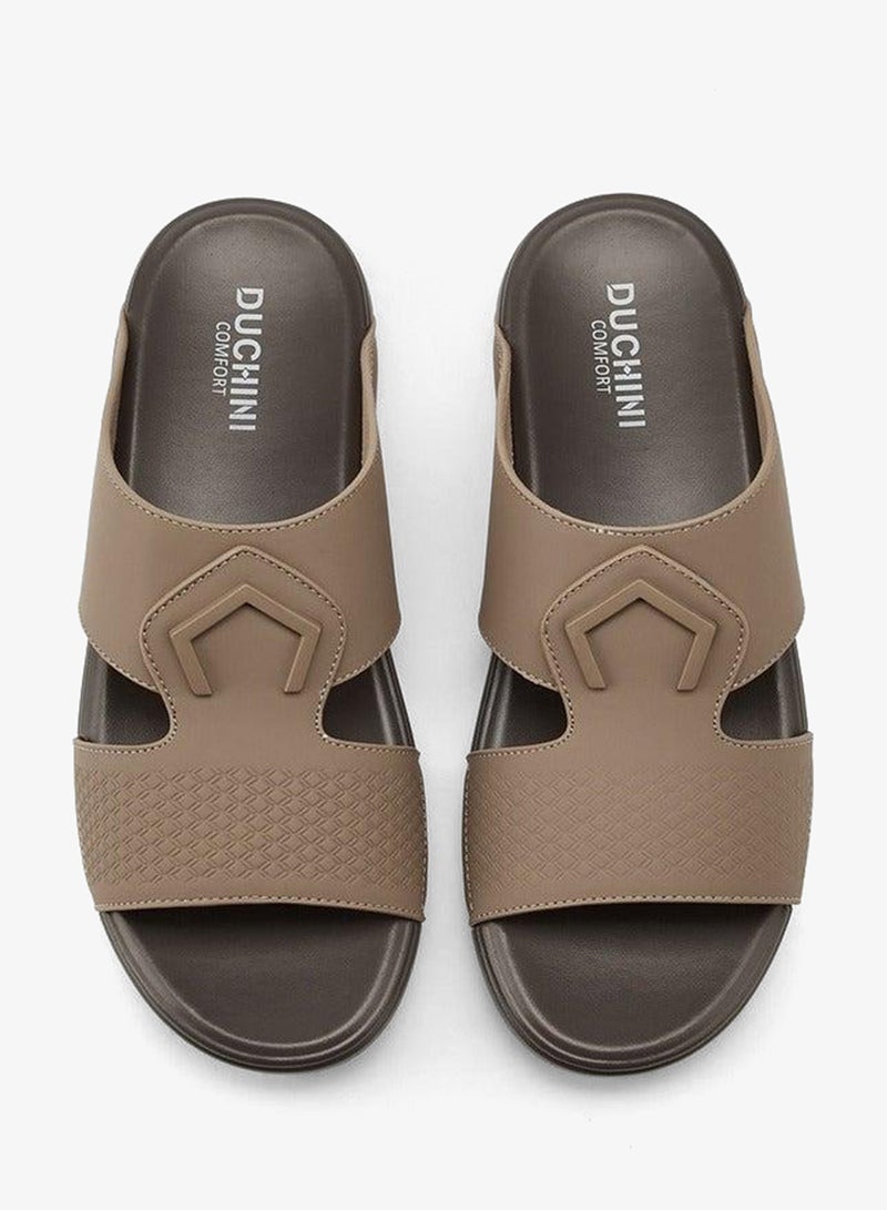 DUCHINI Men's Textured Slip-On Arabic Sandals Ramadan Collection - Image 2