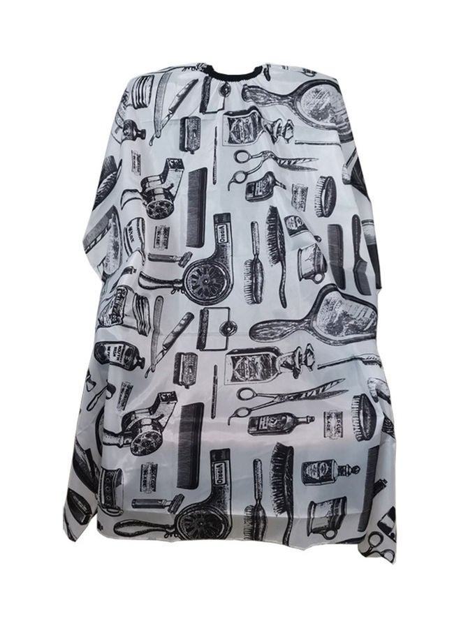 NIBEMINENT Hair Cutting Apron Grey/Black - Image 1