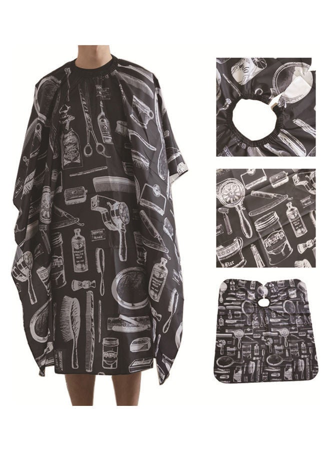 NIBEMINENT Hair Cutting Apron Grey/Black - Image 2