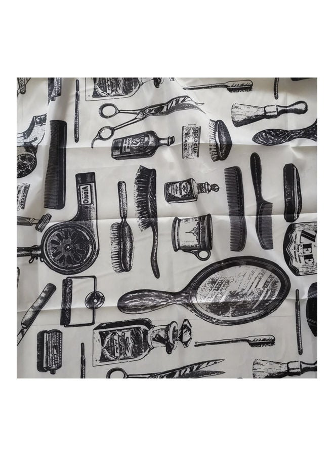 NIBEMINENT Hair Cutting Apron Grey/Black - Image 3