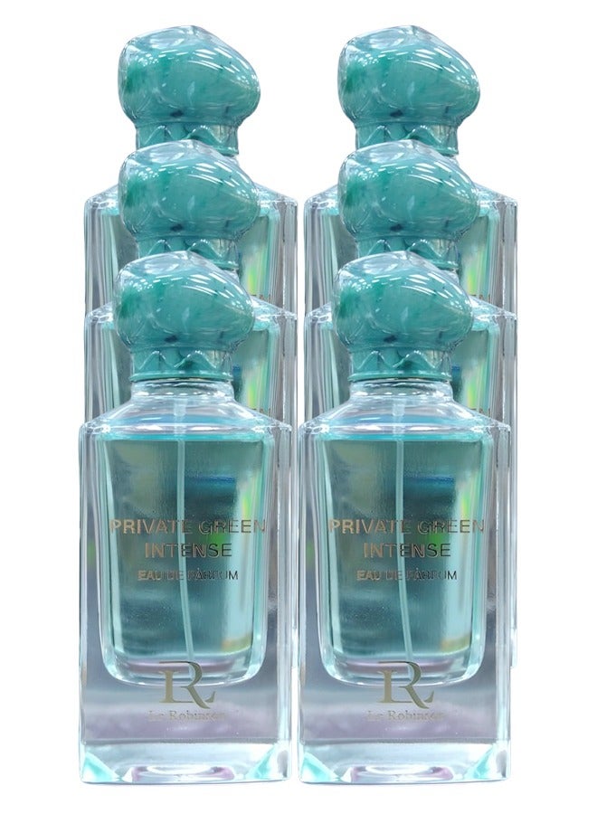 Le Robinson 6 Pieces Private Green Intense Perfume For Women 100ml EDP - Image 1