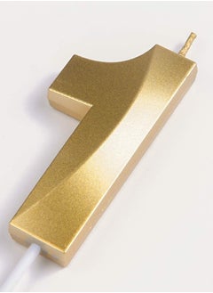 Generic Gold Number Candles For Happy Birthday Cake and Party Number 1  - Image 2