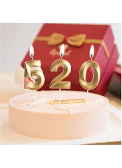 Generic Gold Number Candles For Happy Birthday Cake and Party Number 1  - Image 4