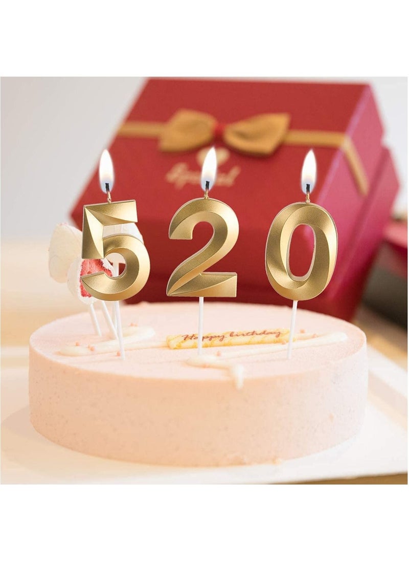 Generic Gold Number Candles For Happy Birthday Cake and Party Number 1  - Image 4