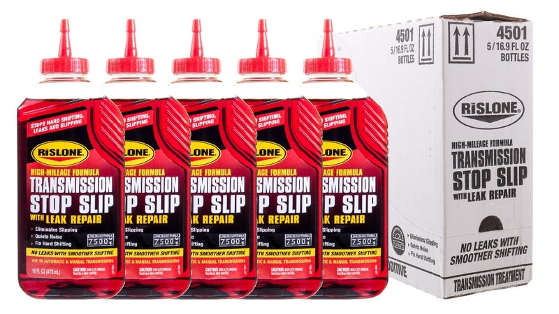 RISLONE ريسلون عالي المسافة لإيقاف انزلاق ناقل الحركة مع إصلاح التسرب، 16.9 أونصة، عبوة من 5 - Image 2