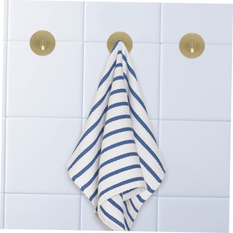 Stainless Steel Adhesive Hooks 4 Pack Heavy Duty No Drill Towel Coat Robe Holders - Image 5