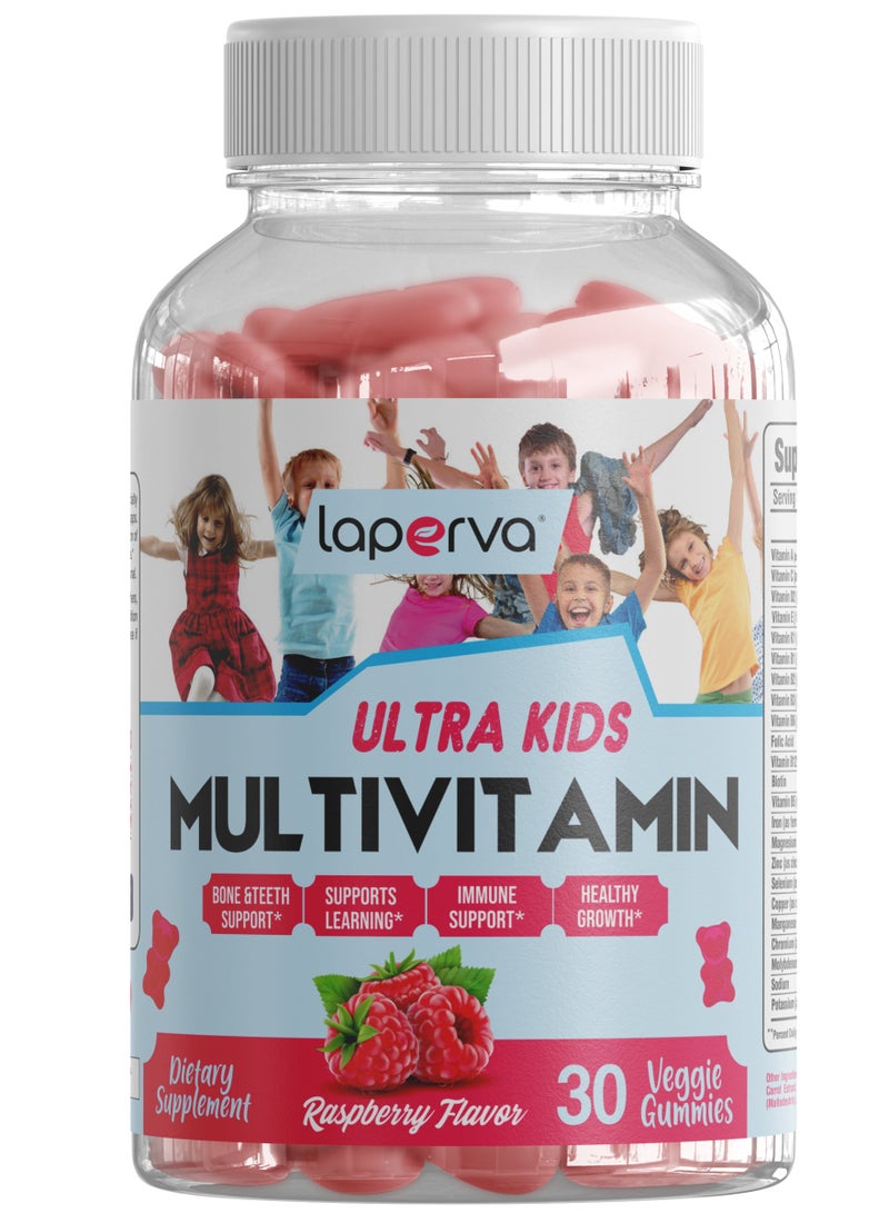 Laperva Ultra Kids Multivitamin Healthy Growth Immune Support Raspberry Flavor 30Gummies