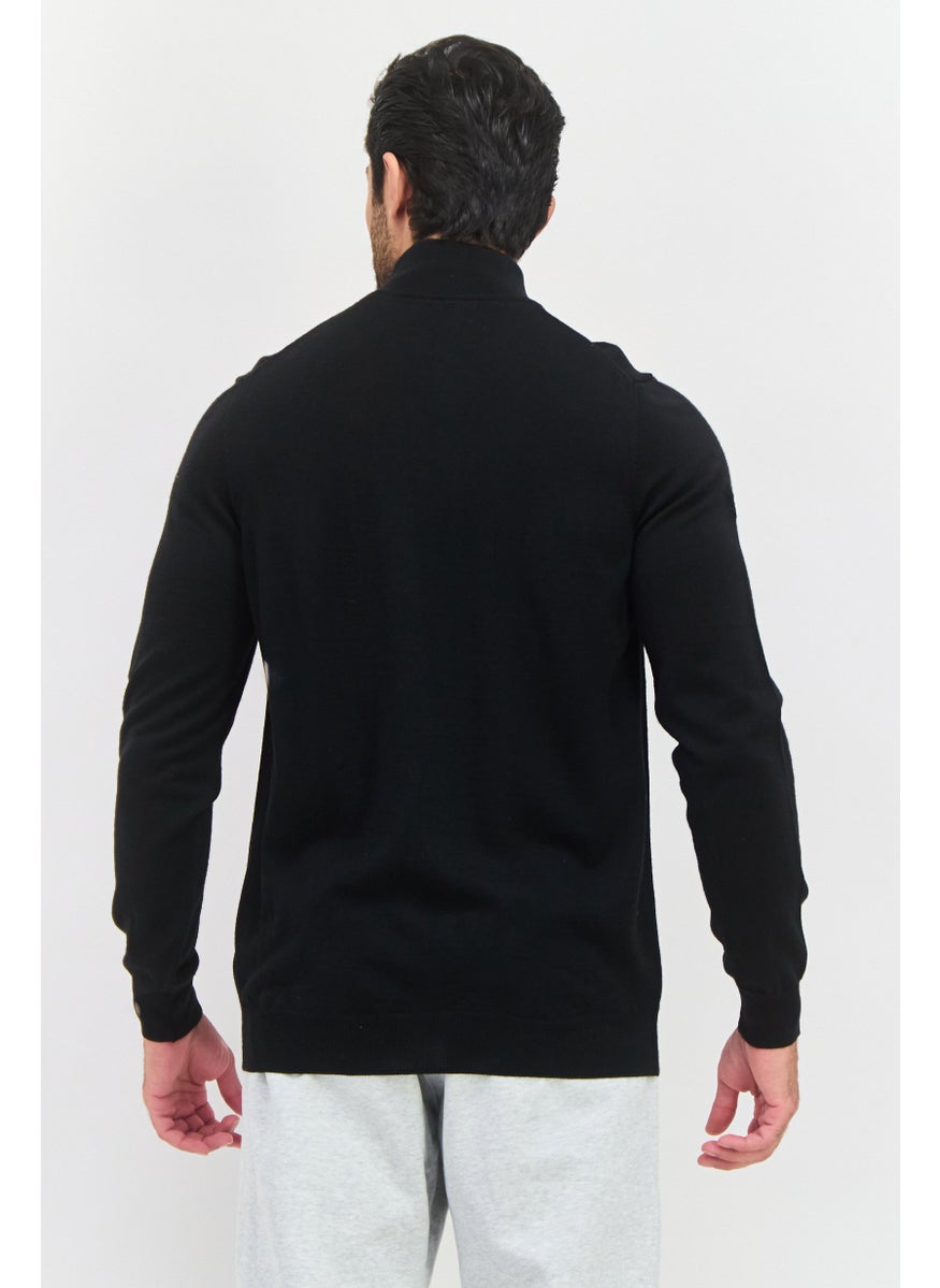 Men High Neck Long Sleeve  Knitted  Sweater, Black - pzsku/ZDE32C631E935CB3DDFE9Z/45/_/1737642284/77305756-69f8-4ff5-bafb-cb5cb36169c8