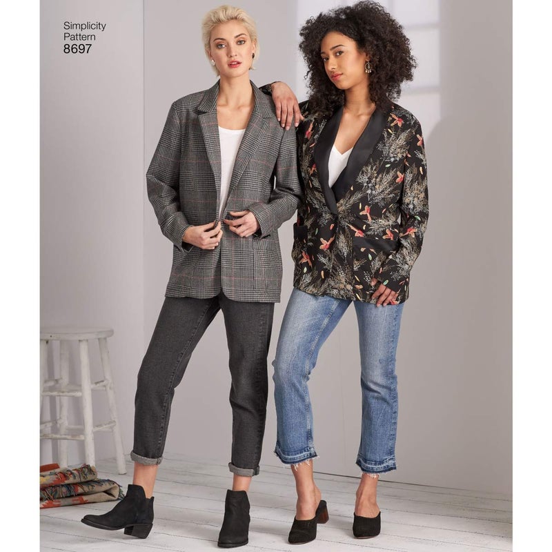 Simplicity Creative Patterns Pattern 8697 MissesWomens Oversized Blazer Tops