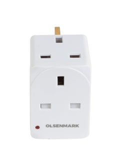 Olsenmark Olsenmark 3 Way UK Adaptor OMES1888, PP Housing, Copper Parts and Pin, Global Compatibility, Compact and Portable Design  - Image 3