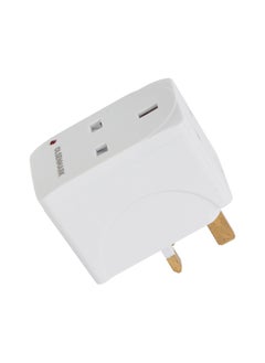 Olsenmark Olsenmark 3 Way UK Adaptor OMES1888, PP Housing, Copper Parts and Pin, Global Compatibility, Compact and Portable Design  - Image 2