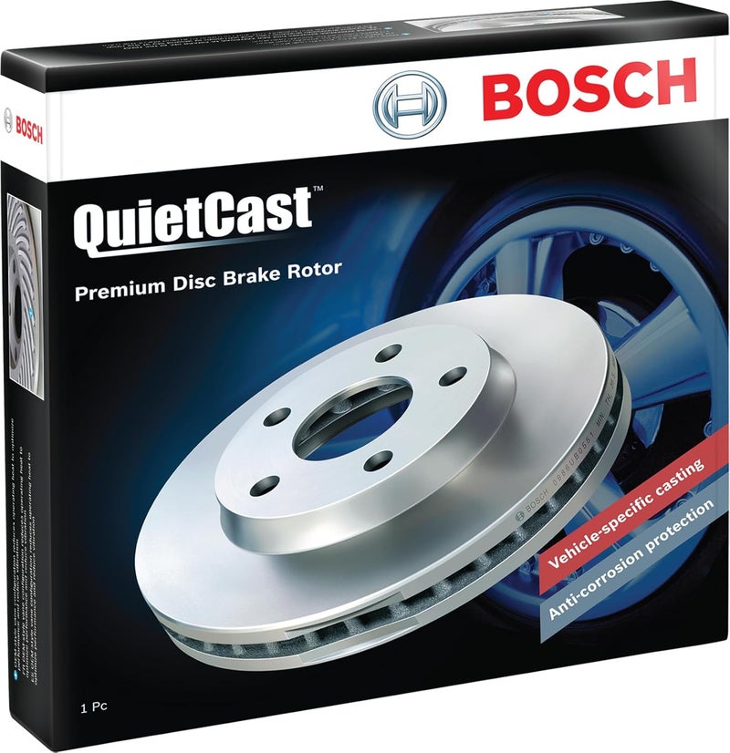 BOSCH QuietCast Premium Disc Brake Rotor - Compatible with Select Subaru Legacy, Outback, WRX; REAR - Single