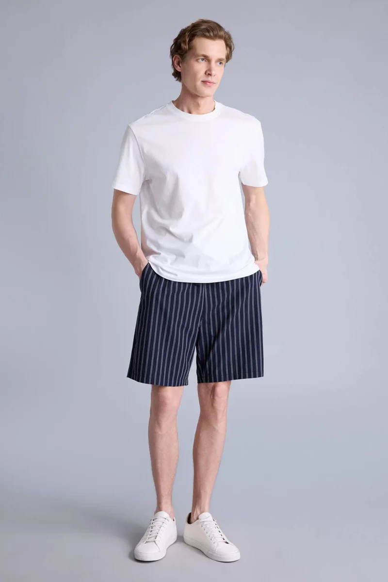 Defacto Regular Fit With Pockets Striped Poplin Bottom
