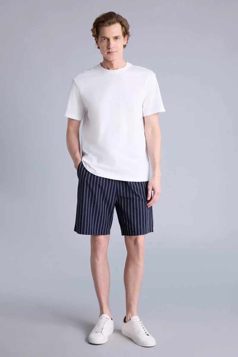 Defacto Regular Fit With Pockets Striped Poplin Bottom