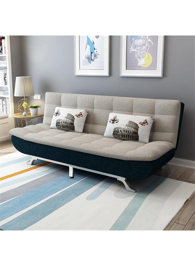 Sofa Bed FUTON Folding Convertible for Living Room, Office & Guest Room (Light Grey)