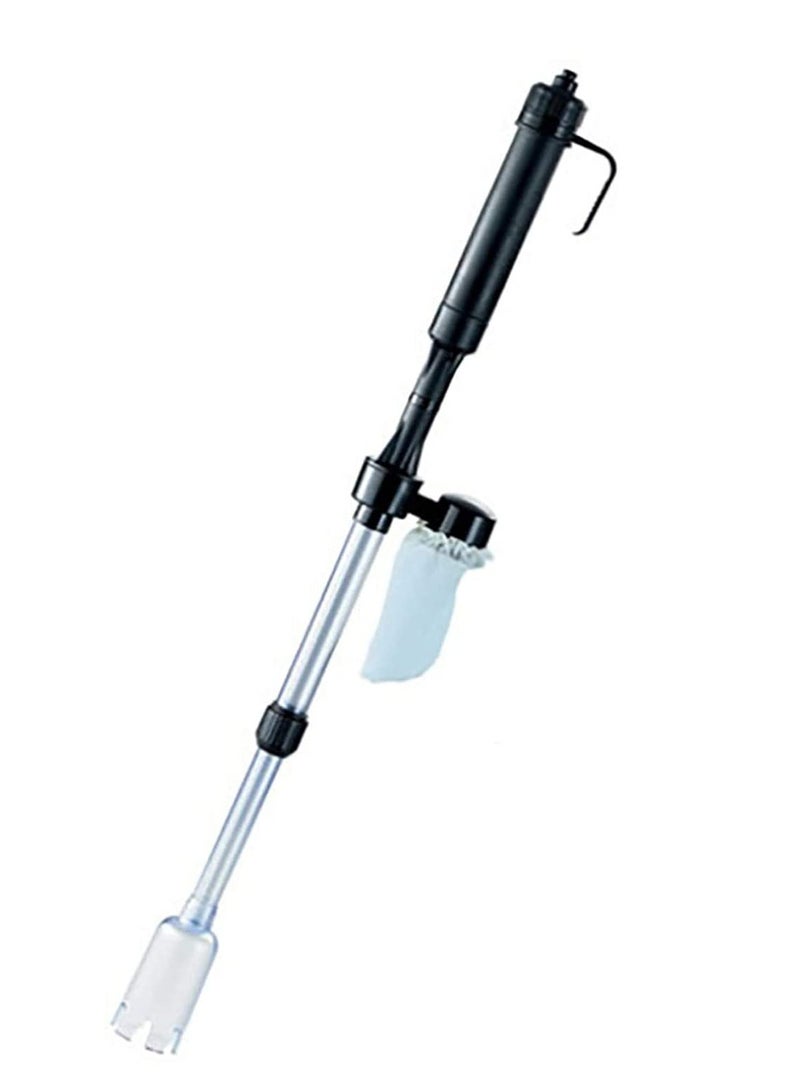 Generic 3 in 1 Electric Aquarium Syphon Cordless Gravel Water Algae Cleaner Washer 20 Inch Deep 520LPH Flow Auto Fish Tank Vacuum Filter for Freshwater Saltwater Tanks Adjustable Suction Power  - Image 2