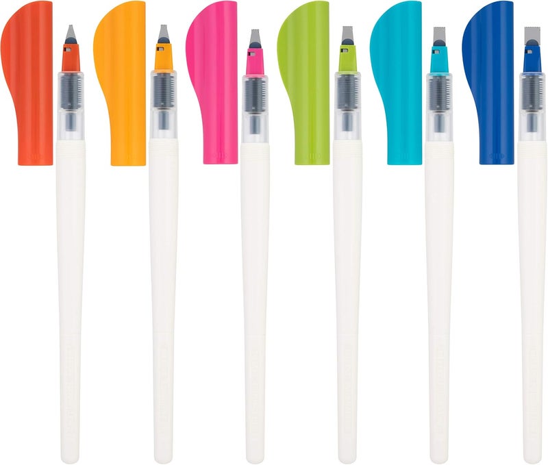 PILOT Parallel Caligraphy Pens, Assorted Point Sizes and Colors, 6 Count (12722) - Image 1