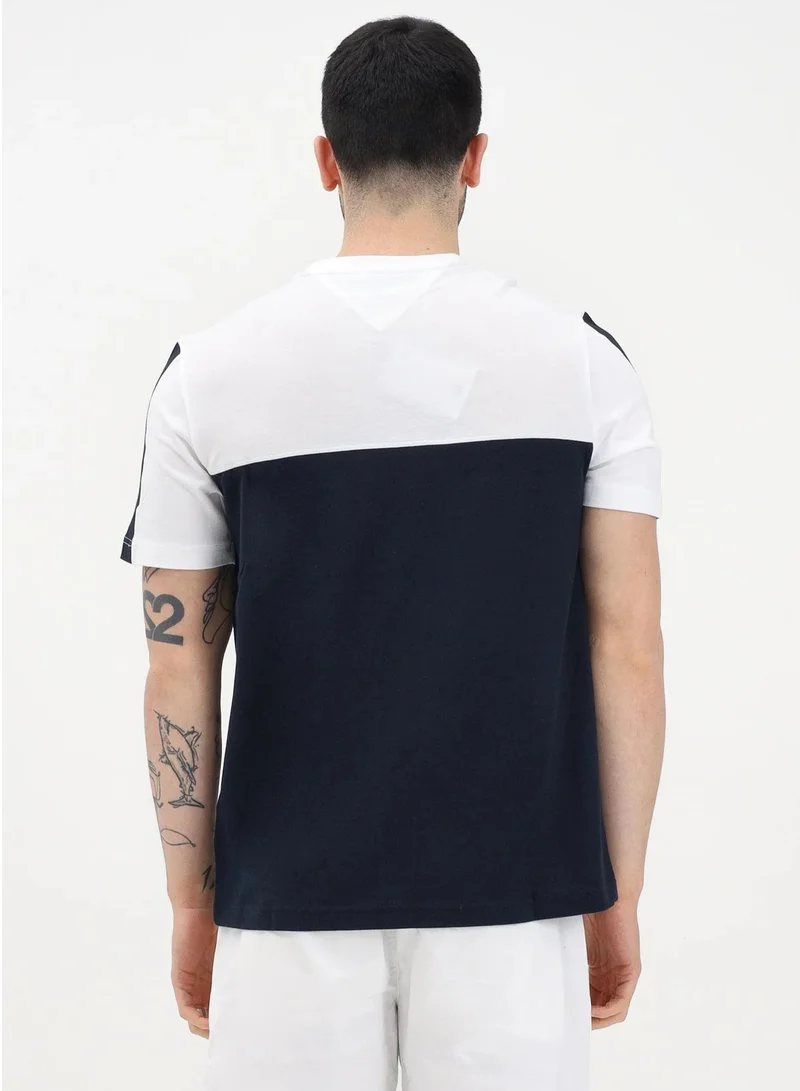 TOMMY HILFIGER Global Stripe Colourblock T-Shirt