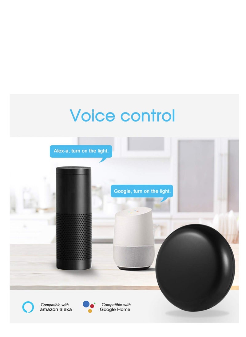 WiFi-IR Remote Controller Hub, Smart IR Remote Controller Smart Home Infrared Universal Remote Blaster, Smart Remote Hub Tuya APP Smart Voice Control Compatible with Alexa and Google Home
