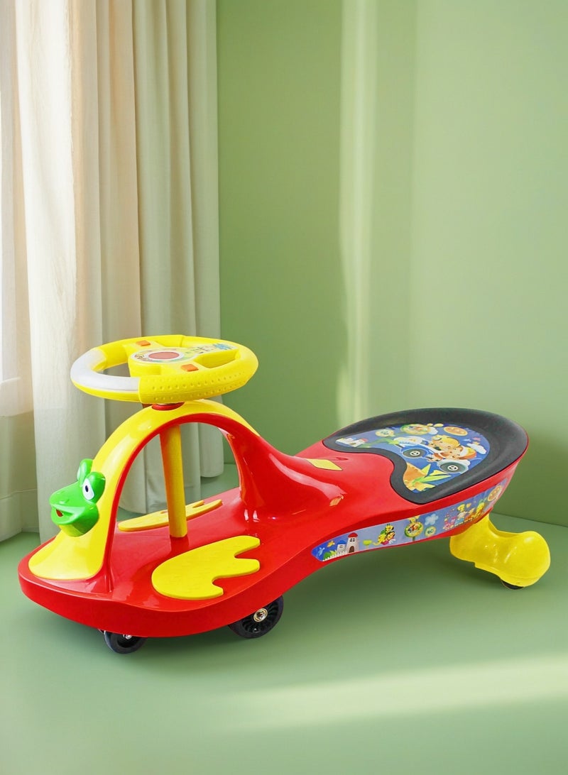 EASY FUTURE Kids Swing Car Ride-On Twister Magic Wiggle Car with Music Fun Toddler Ride-on Toy for Boys & Girls - Image 5