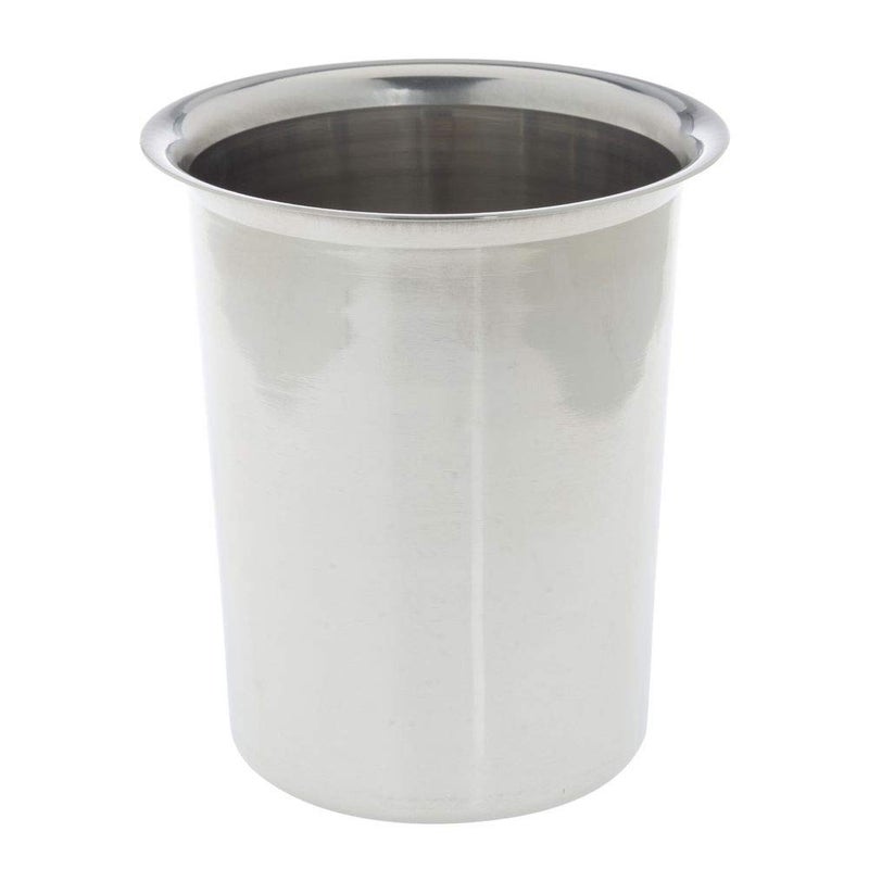 Hubert Silverware Cylinder Stainless Steel - 4 1/2"Dia x 5 1/2"H - Image 1