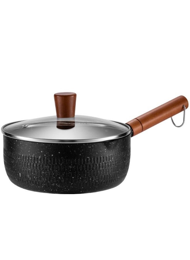 Debo Non-stick Milk Pot, Snow Flat Pot, Baby Food Cooking Pot, Small Soup Pot, Compatible With Gas And Induction Stoves, 20cm - Image 2