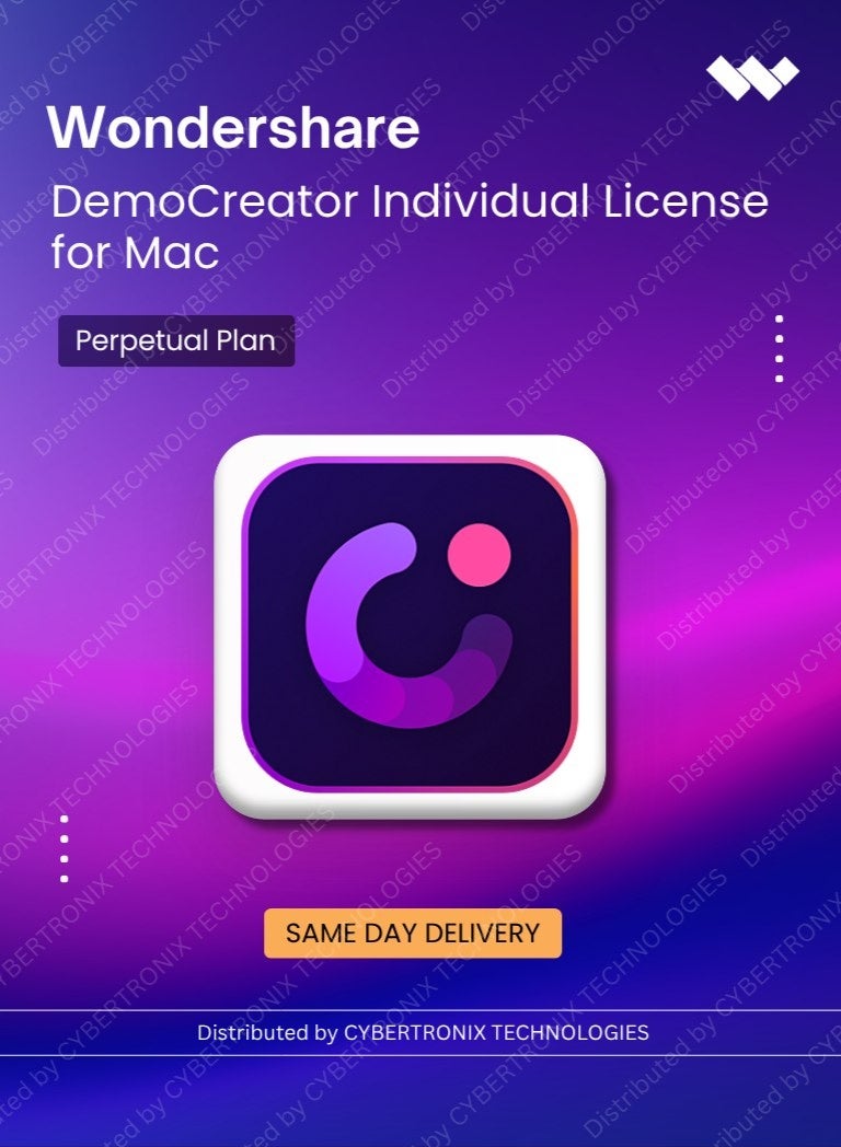ترخيص فردي Wondershare DemoCreator لنظام Mac | خطة دائمة | ترخيص رقمي | توصيل في نفس اليوم
