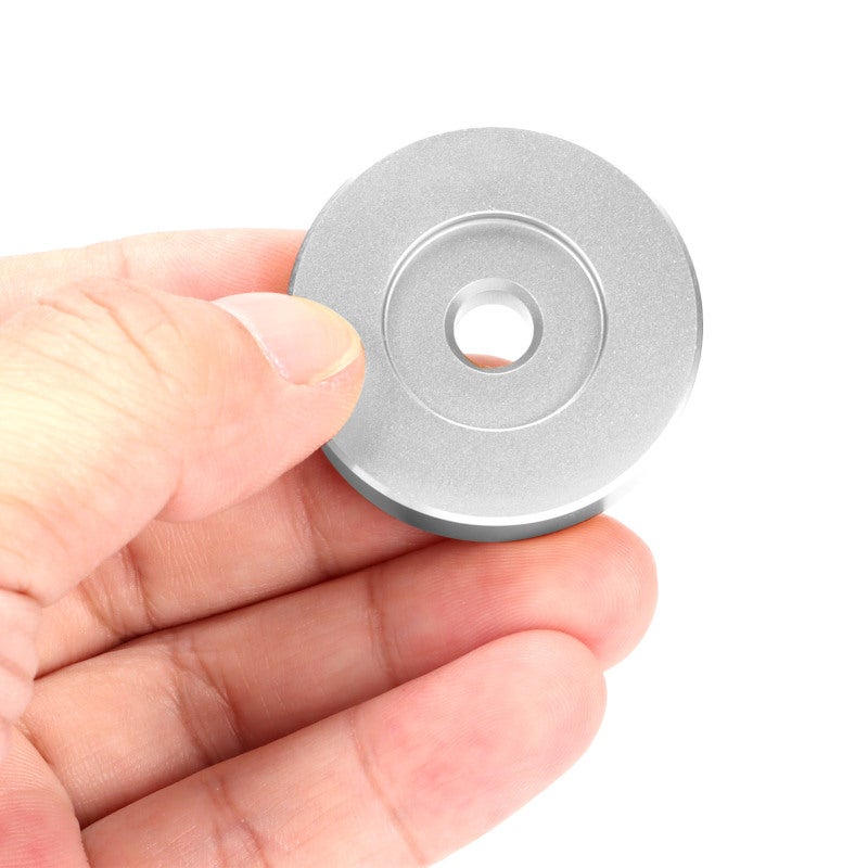 Aluminum Record Turntable Adapter Black Large Hole Conversion for Big Hole Records - Minimizes Eccentricity Stabilizing Tone Arm High Sound Quality Turntable Accessory for Wide Compatibility - Image 3