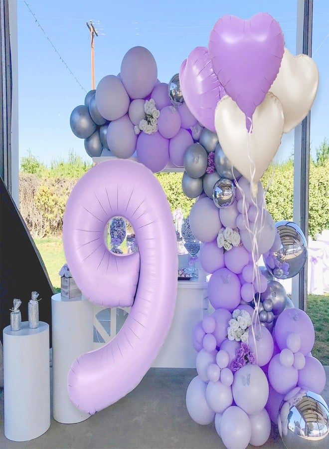 Florisland 40 inch Light Purple Number 11 Balloon for Lavender Birthday Decorations, Large Lavender 11 Balloon Number 11th Party Decorations,Lilac 11 Year Old Birthday Balloon Pary Supplies Favors - Image 3