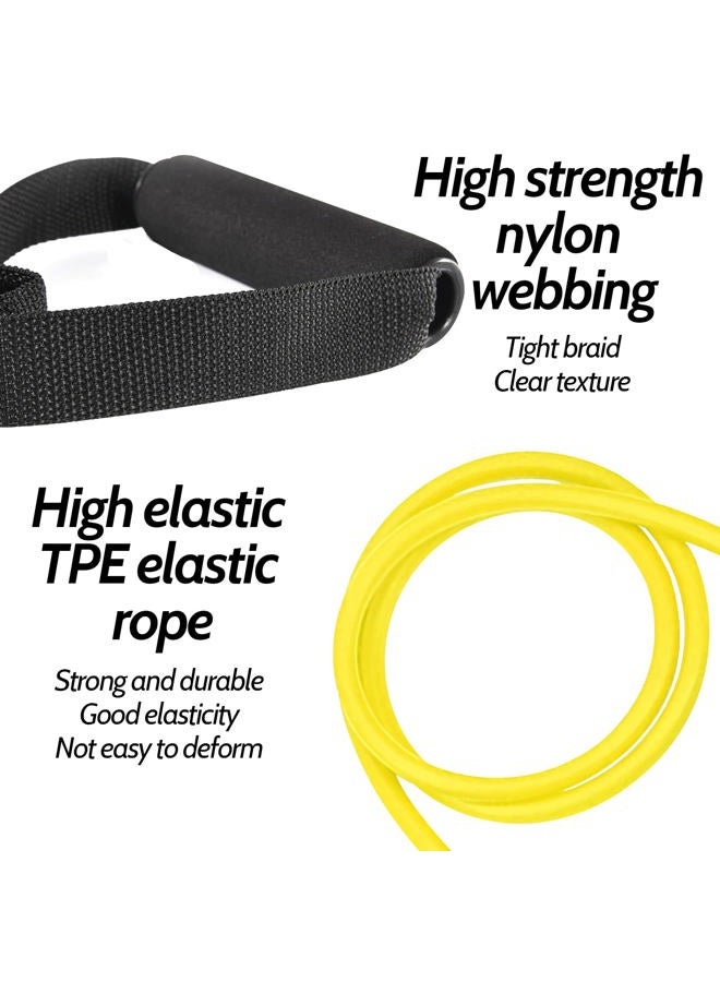 Rhinenet 3PCS Resistance Bands with Handles Strength Bands Exercise Bands Set with Handles Elastic Bands Workout Bands for Working Out Strength Training Muscle Toning Door Anchor and Workout Guide - Image 5