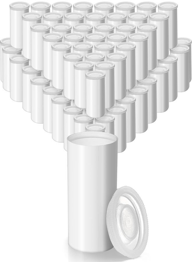 JOVITEC 200 Pcs Plastic Film Canister Holder 35 mm Empty Camera Reel Containers Storage Containers Case with Lids for Small Accessories Fish Hook Film Beads (White) - Image 1