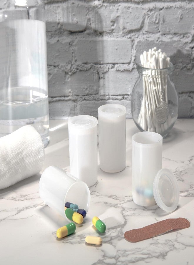 JOVITEC 200 Pcs Plastic Film Canister Holder 35 mm Empty Camera Reel Containers Storage Containers Case with Lids for Small Accessories Fish Hook Film Beads (White) - Image 2