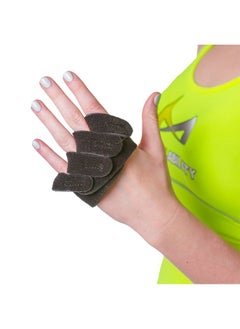 BraceAbility Ulnar Deviation & Drift Hand Splint | MCP Knuckle Joint Support Brace for Rheumatoid Arthritis & Tendonitis Pain Relief, Finger Straightener & Stretcher Glove - S (SM/MED) Right