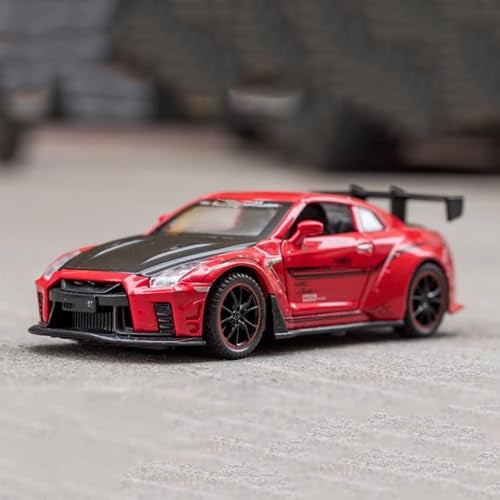 DEUSON ECOM 1:32 Supra Toy Car Die Cast Metal Model Cars with Light Sound Pullback Openable Door Car Toy, Black - Image 5