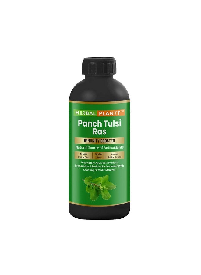 Herbal Planet Natural Panch Tulsi Ras Helps in Immunity System and Overall Body Health(Pack of 1)(Size:500ml) - Image 1