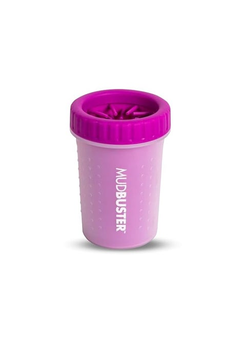 Dexas MudBuster Portable Dog Paw Washer/Paw Cleaner, Medium, Fuchsia