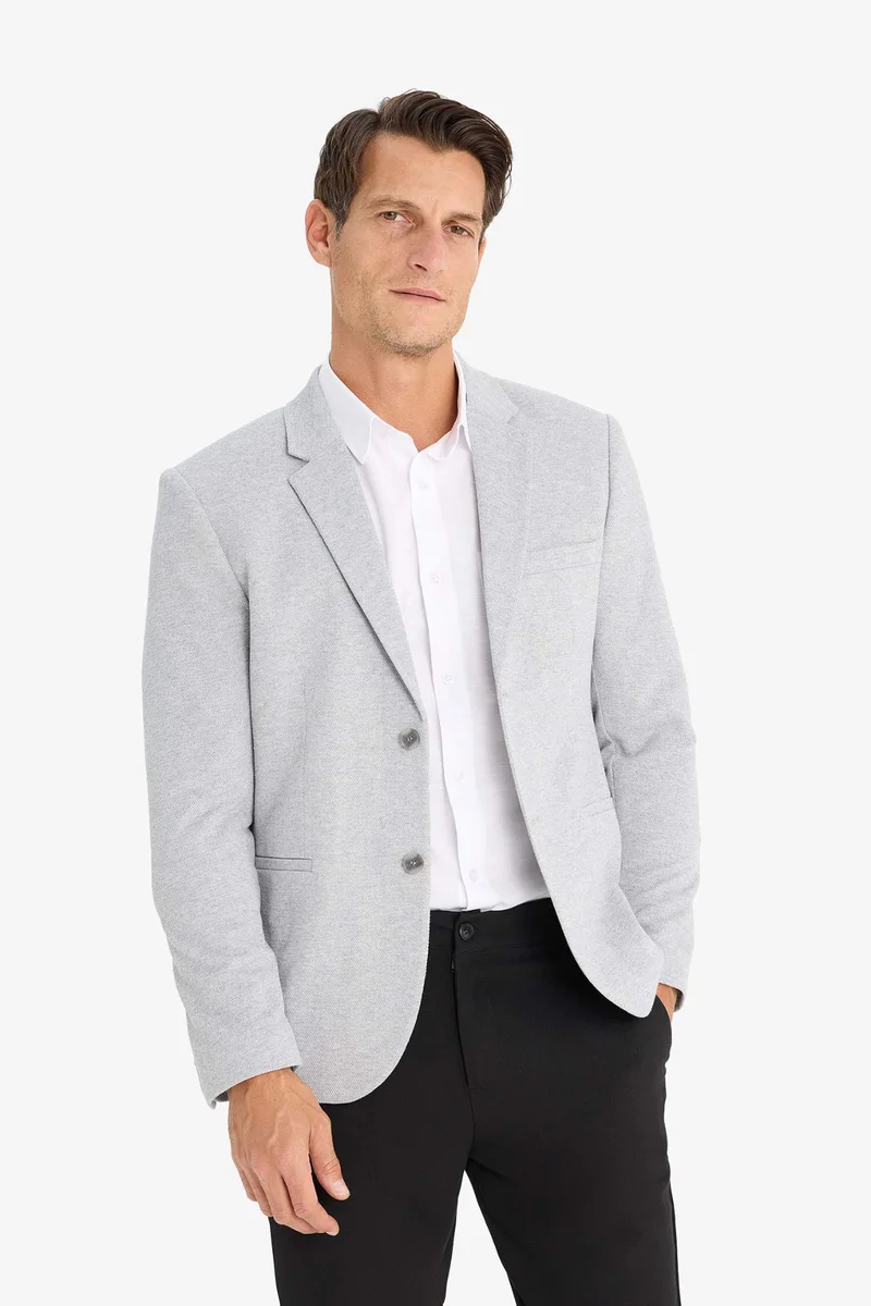 Defacto  Slim Fit Lined Blazer for Men | Best Price UAE