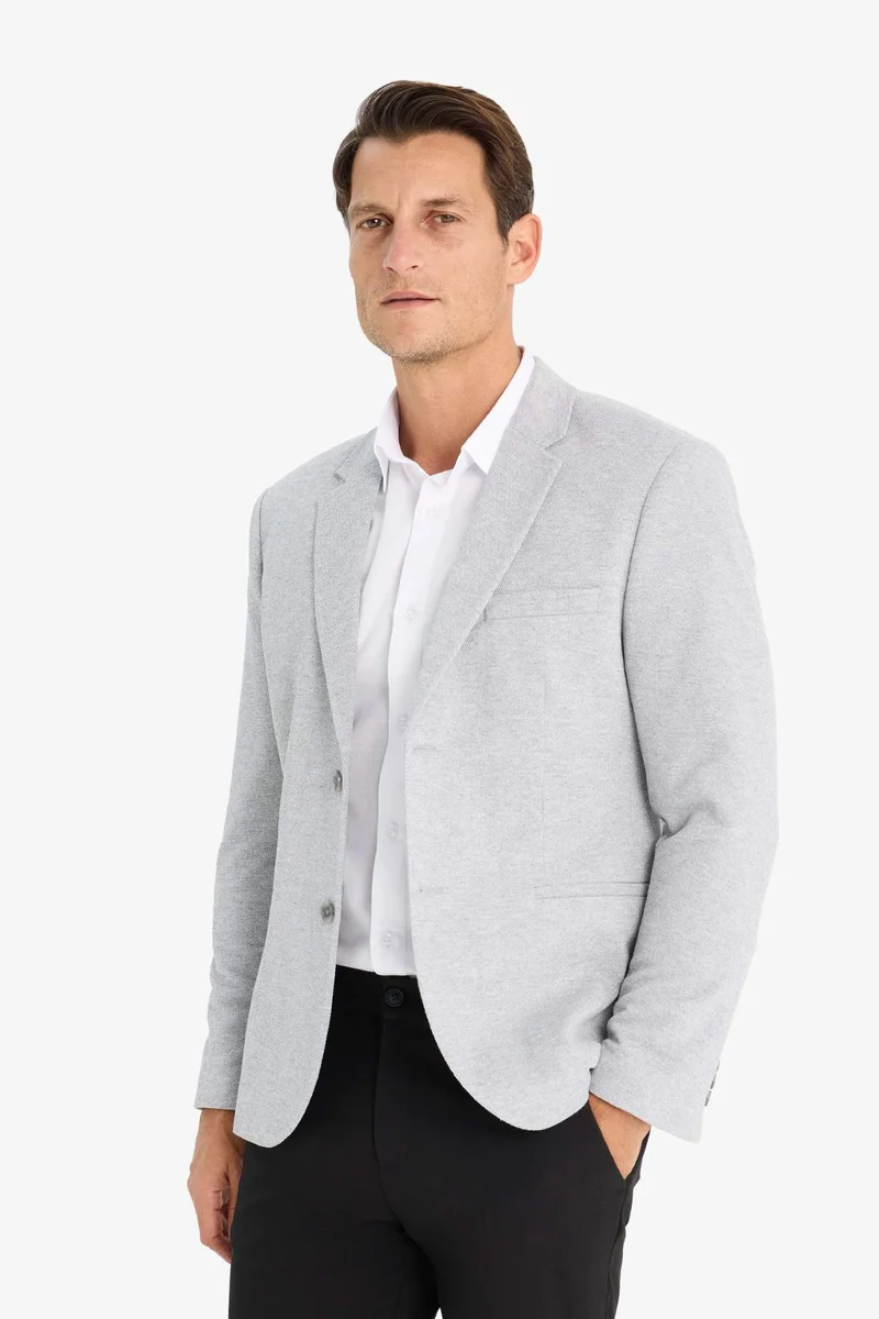 Defacto  Slim Fit Lined Blazer for Men | Best Price UAE