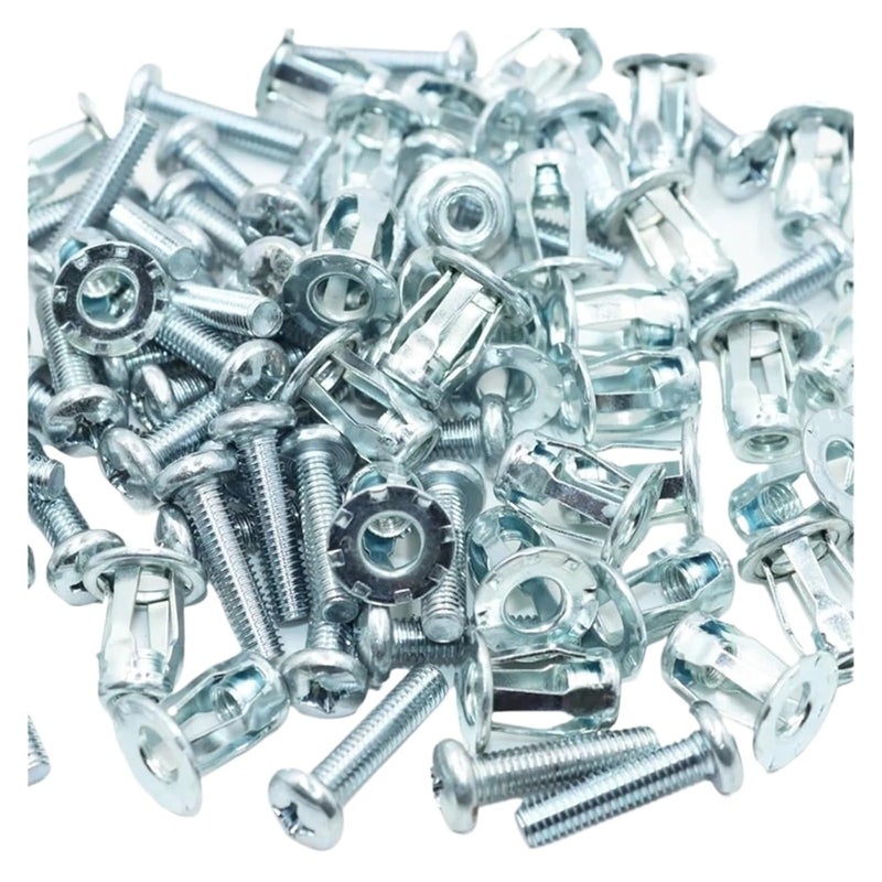 مراسي الأبواب المجوفة 200 قطعة صامولة تمدد برشام على شكل بتلة صواميل برشام معدنية برشام M6x25 - Image 1