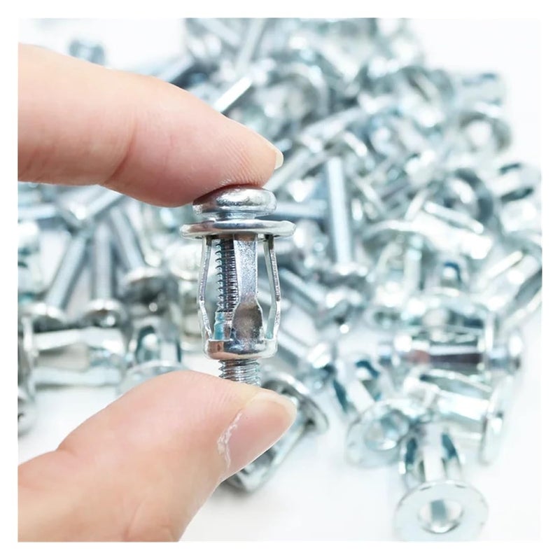 مراسي الأبواب المجوفة 200 قطعة صامولة تمدد برشام على شكل بتلة صواميل برشام معدنية برشام M6x25 - Image 4