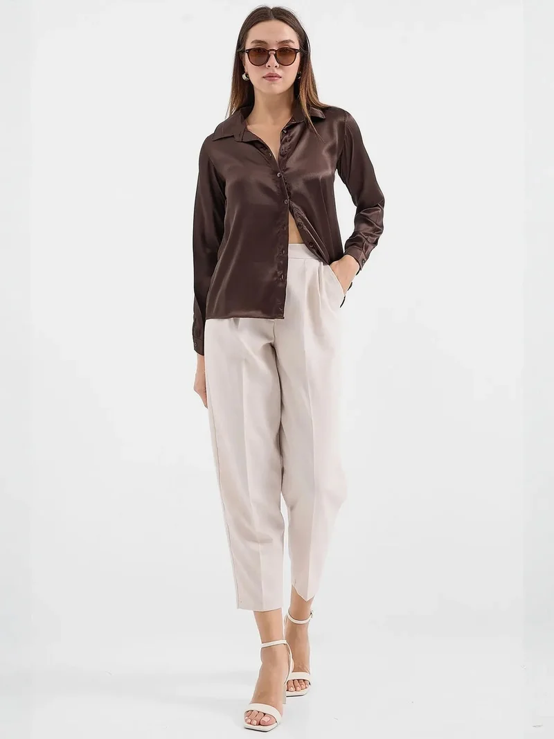 بيغ دارت BDART Satin Woven Button-Front Shirt