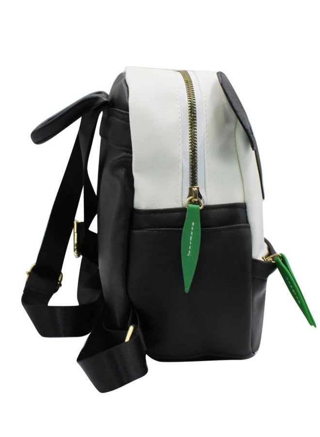 Panda Pattern Backpack Lovely for Women Girls Pu Leather Small Casual Shoulder Daypack Bag Travel Gift School Bag for Women Girls Students - Image 5