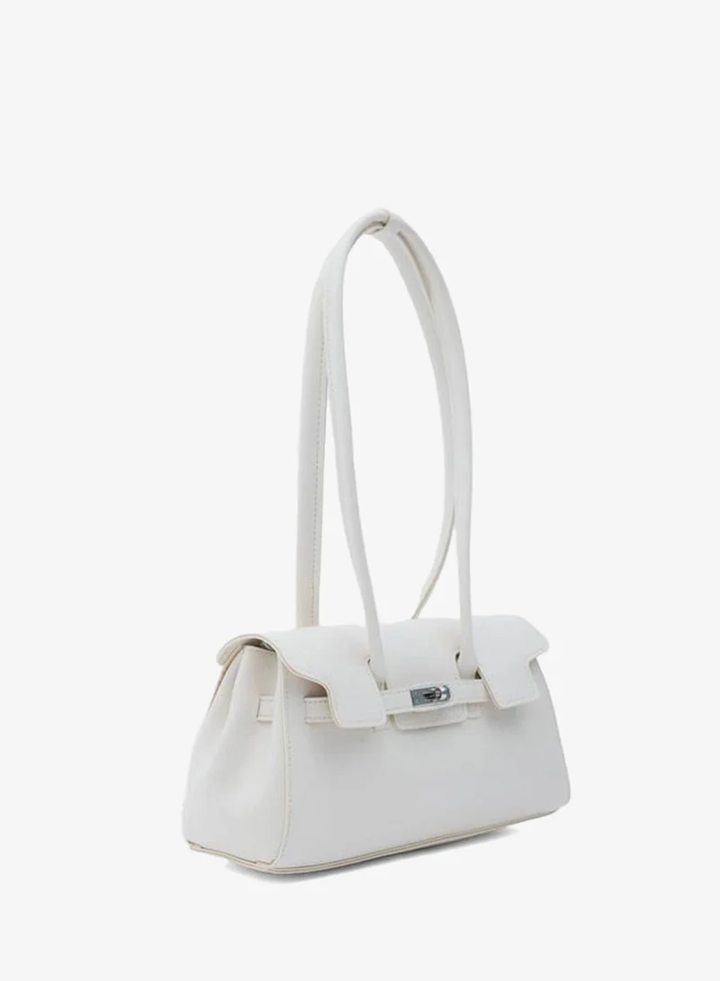 Shule Bags  Giselle Locked Bar Bag Cream. for Women | Best Price UAE