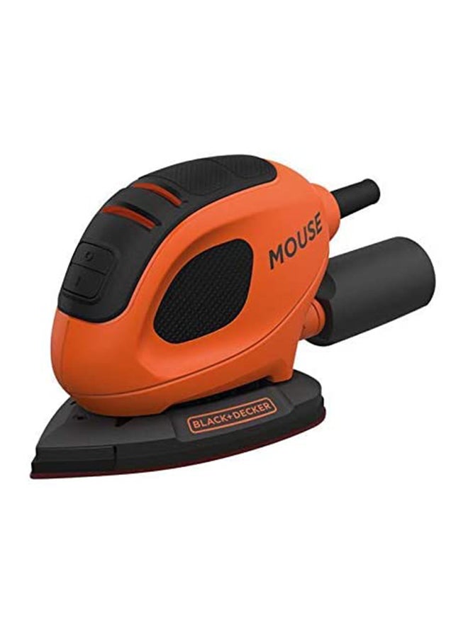 BLACK+DECKER 55W Corded Compact Detail Mouse Sander for Precision & Detailing Work, Orange/Black - BEW230-GB, Orange/Black - Image 1