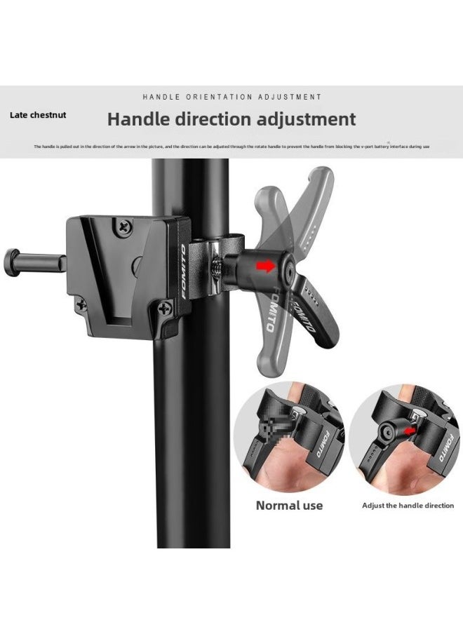 Generic Suitable For V-port Gusset Plate Strong Entrainment Crab Clamp Portable Photography Fixed Tripod V-port Metal Clamp-Body Color:Vk-06 V Port Metal Clip  - Image 4